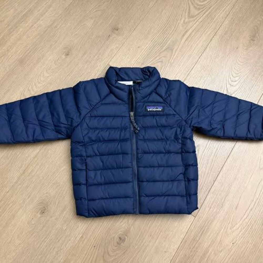 Patagonia Baby Down Sweater Jacket 6-12M - navy blue